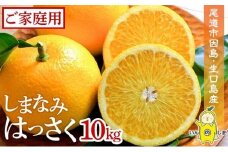 しまなみはっさく  家庭用八朔10kg（尾道市因島・生口島産）【2025年2月上旬から発送】【L～LLサイズ 柑橘 みかん オレンジ 広島県 尾道】