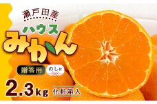 【のし付き】瀬戸田産ハウスみかん（贈答用）約2.3キロ 化粧箱 贈り物 ギフトドルチェみかん フルーツ 柑橘 果物 産直