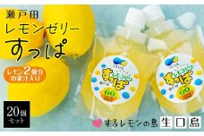 レモン2個分の果汁入り　レモンゼリーすっぱ　20個セット