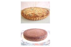 【ナティーク城山】ブルーチーズキッシュ＆ガトーショコラのセット【キッシュ 洋食 フレンチ ケーキ チョコレート 食品 グルメ 人気 おすすめ 広島県  尾道市】