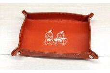 革工房いんのしまはっさくんユニット革トレイ(オレンジ)【レザー 小物入れ ギフト 贈り物 プレゼント 人気 おすすめ 広島県  尾道市】
