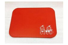 革工房いんのしまはっさくんユニットマウスパッド(オレンジ)【レザー 小物 ギフト 贈り物 プレゼント 人気 おすすめ 広島県  尾道市】