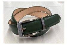 革工房いんのしまスマートロック式牛革ベルト(色:グリーン)【レザー 小物 ファッション ギフト 贈り物 プレゼント 人気 おすすめ 広島県  尾道市】