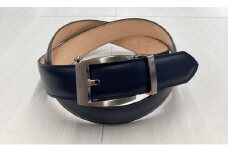 革工房いんのしまスマートロック式牛革 ベルト(色:紺)【レザー 小物 ファッション ギフト 贈り物 プレゼント 人気 おすすめ 広島県  尾道市】