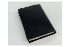 革工房いんのしま山羊革(ゴート)ブックカバー文庫本サイズ(色:ブラック)【レザー 小物 ギフト 贈り物 プレゼント 人気 おすすめ 広島県  尾道市】