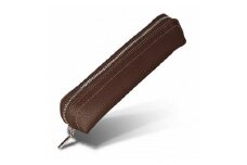 革工房いんのしま 牛革ファスナーペンケース3本挿し【色:チョコ】【文房具 雑貨 日用品 人気 おすすめ】
