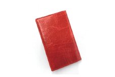 革工房いんのしま シワが楽しめる牛革ブックカバー新書本サイズ(色：赤)【文房具 雑貨 日用品 人気 おすすめ】