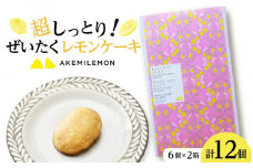 超しっとり！ぜいたくレモンケーキ 12個（6個×2箱）【菓子 おかし 檸檬 柑橘 果物 フルーツ 焼き菓子 スイーツ デザート ギフト 贈答 食品 人気 おすすめ 広島県 尾道市】