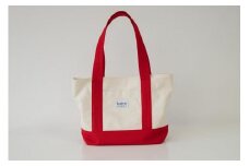 帆布（キャンバス）トートバッグＡ４サイズ【カラー：レッド】【かばん ファッション 人気 おすすめ 尾道市】