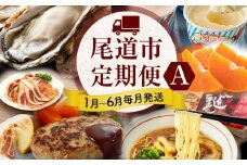 尾道人気グルメ定期便 A【1月～6月まで毎月発送】【スチーム牡蠣 国産ハンバーグ ハウスせとか ジェラート 豚ロースたれづけ 味くらべ ラーメン グルメ 広島】
