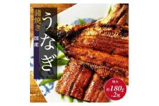 国産 うなぎの蒲焼き 特大 180g×2尾 タレ・山椒付［3-4人前］【鰻 魚介類 水産 かば焼き うな重 丑の日 食品 人気 おすすめ 広島県 尾道市】