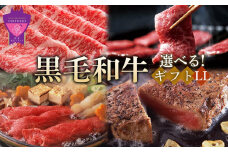 ＼寄附額改定／　選べる「なかやま牧場」黒毛和牛ギフト〈LL〉【ブランド牛 銘柄牛 なかやま牛 肉 牛肉 すき焼き 焼き肉 ステーキ ギフト 贈り物 贈答 広島県 福山市】