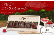 ＼寄附額改定／　いちごのコンフィチュール 5種食べ比べセット【 ジャム パン イチゴ 苺 果物 甘い 広島県 福山市】