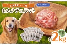 ペットフード わんナチュラット 100g×20p 計2kg （コスモスラクト） ペットフード 2kg 犬のえさ おすすめ 国産 広島県福山市/R.Natura（アール ナトゥーラ） [BAAH008]