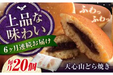 【全6回定期便】天心山 どら焼き （10個入り）×2 お菓子 和菓子 菓子 スイーツ どらやき おかし おやつ 広島県福山市/天心山ファーム [BABW009]
