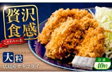 冷凍 大粒 カキフライ 40粒 広島県産 冷凍カキフライ 広島牡蠣 牡蠣 かき カキ  料理 簡単 魚介類 海鮮 ギフト 広島県福山市/クニヒロ株式会社 [BACG006]
