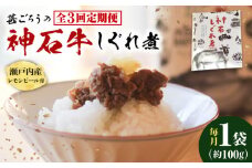 【全3回定期便】神石しぐれ煮 100g×1袋　牛 神石しぐれ煮  牛 ブランド牛 A4 加工品 牛しぐれ 広島県福山市/甚ごろう [BAEC028]