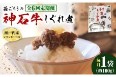 【全6回定期便】神石しぐれ煮 100g×1袋　牛 神石しぐれ煮  牛 ブランド牛 A4 加工品 牛しぐれ 広島県福山市/甚ごろう [BAEC029]