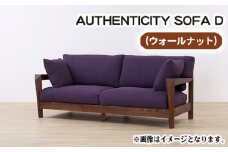 No.826-08 （ウォールナット）AUTHENTICITY SOFA D RD（レッド） ／ 木製 ソファ インテリア 広島県