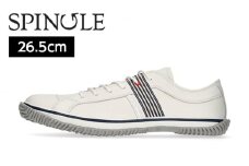 No.970-05 SP－168　White・Navy　サイズL（26.5cm） ／ 靴 牛革 牛スムースレザー リボンテープ スピングル SPINGLE 広島県 スピングルムーヴ スピングルムーブ SPINGLE MOVE
