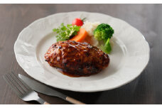 No.1068 鶏ハンバーグ/調理済み5枚入り/鶏肉 ミンチ 照り焼き ハンバーグ