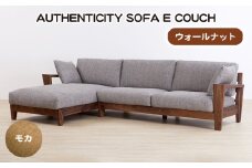 No.1122-02 （ウォールナット）AUTHENTICITY SOFA E COUCH M（モカ） ／ 家具 木製 ウッドフレーム ソファ カウチタイプ カウチソファ ラグジュアリー 広島県