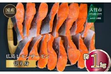 国産サーモン 切り身 約1kg (約70g×3切×5P) 小分け 広島レモンサーモン｜国産 冷凍 切身 おかず 広島県産 ふるさと納税 特産品 グルメ 鮭 サーモン レモンサーモン 魚 高級 広島 ギフト [1954]