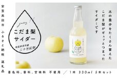 [№5895-0498]【個数限定】こだま梨サイダー 330ml×5本