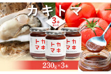 [№5895-0738]カキトマ 3本 セット 牡蠣 トマト ケチャップ トマトケチャップ 広島 安芸高田市