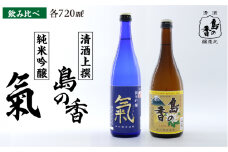 【日本酒飲み比べセット】純米吟醸 氣 上撰 島の香 日本酒 さけ sake 酒 お酒 日本酒 アルコール 地酒 純米 大吟醸 焼酎 原酒 菰樽 純米 辛口 飲み比べ セット ギフト プレゼント 贈答 贈り物 お祝い 内祝い ご自宅用 ご家庭用 人気 高品質 好評 贈答 ギフトプレゼント 贈答 人気 高品質 好評 広島県産 江田島市/津田酒造株式会社 [XAK010]