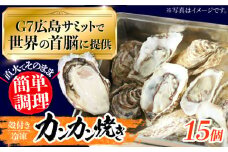 厳選！ 絶品 殻付き江田島 牡蠣 かんかん焼き 15個(冷凍) かき カキ 広島 ふるさと納税 限定 江田島市/マルサ・やながわ水産有限会社 [XBL021]牡蠣 生食 むき身 殻付き 殻付 殻 かき カキ 生牡蠣 広島牡蠣 オイスター カキフライ 魚介類 魚介 貝類 海鮮 広島県産 国産 産地直送 贈答 ギフト 特産品