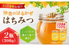 【全3回定期便】江田島産100％ はちみつ 『沖美のはるかぜ』300g×2本セット ハチミツ ハニー 蜂蜜 国産 広島 江田島市/はつはな果蜂園 [XCD018] ハチミツ 国産蜂蜜 国産はちみつ 国産純粋はちみつ 蜜 蜂蜜 はちみつ ハニー honey 人気ハチミツ 日本蜜蜂 純粋はちみつ 常温 保存 備蓄 防災食 非常食 保存食 産地直送 国産 定期便