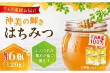 【全3回定期便】江田島産100％ はちみつ 『沖美の輝き』120g×6本セット ハチミツ 蜂蜜 国産 広島 江田島市/はつはな果蜂園 [XCD021] ハチミツ 国産蜂蜜 国産はちみつ 国産純粋はちみつ 蜜 蜂蜜 はちみつ ハニー honey 人気ハチミツ 日本蜜蜂 純粋はちみつ 常温 保存 備蓄 防災食 非常食 保存食 産地直送 国産 定期便