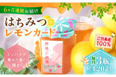 【全6回定期便】江田島産100％ はちみつ レモンカード『檸檬の初恋』 120g×3本セット れもん ハチミツ ハニー 蜂蜜 広島 江田島市/はつはな果蜂園 [XCD010] ハチミツ 国産蜂蜜 国産はちみつ 蜜 蜂蜜 はちみつ 人気 ジャム スプレッド クリーム バター パン 食パン ホットケーキ ギフト お取り寄せ