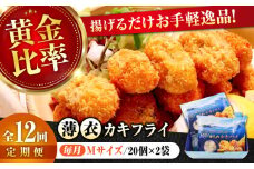 【全12回定期便】広島牡蠣の老舗！安心・安全の新鮮牡蠣【瞬間冷凍】牡蠣 かきフライMサイズ 40個入り 魚介類 和食 海鮮 海産物 広島県産 江田島市/株式会社かなわ [XBP047] 牡蠣 生食 冷凍 むき身 殻付き 殻付 殻 かき カキ 生牡蠣 広島牡蠣 オイスター カキフライ 魚介類 魚介 貝類 海鮮 広島県産 国産 産地直送 贈答 ギフト 特産品