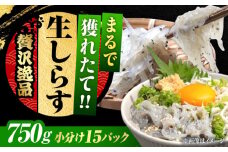 しらす 冷凍 生しらす 50g×15個 冷凍 しらす シラス 干し 釜揚げ 小分け 魚介類 鮮魚 ギフト 料理 レシピ シラス丼 しらす丼 海鮮丼 生 生産地 おつまみ ご飯のお供 グルメ やみつき 旬 国産 広島県産 リピート ギフト プレゼント 贈答 人気 高品質 好評 保存方法 江田島市/三島水産株式会社 [XCN003]