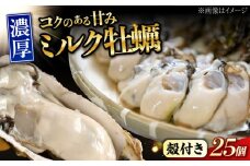 【2月26日（木）発送】江田島ミルク牡蠣 殻付き 25個 加熱用 かき 広島県産 カキ 貝付き牡蠣 海鮮 贈呈用 BBQ 濃厚 新鮮 蒸し牡蠣 焼き牡蠣 グリル焼き 丸杉水産/江田島市 [XCY003] 牡蠣 生食 冷凍 むき身 殻付き 殻付 殻 かき カキ 生牡蠣 広島牡蠣 オイスター カキフライ 魚介類 魚介 貝類 海鮮 広島県産 国産 産地直送 贈答 ギフト 特産品