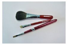 熊野化粧筆 レッドパール3本セット BR-S-1