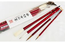 熊野筆　書家向け　人気の暁（あかつき）4本セット