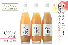 りんごジュース 3本セット アンデルセンファーム 林檎ジュース 紅玉 シナノゴールド グラニースミス_AN008_004