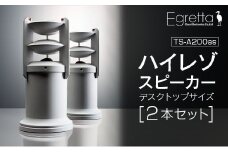 スピーカー オーディオ 全方位 無指向性 Egretta エグレッタ TS-A200as ハイレゾ ステレオスピーカー デスクトップサイズ オオアサ電子 アンプ搭載 2本1組_OE025_002