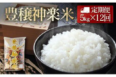 『定期便』豊穣神楽米（コシヒカリ）精米5kg 全12回
