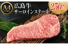 広島牛サーロインステーキ1枚【250g以上】（A4ランク以上）