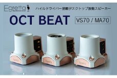 スピーカー デスクトップ 超小型 オーディオ Egretta ハイルドライバー搭載デスクトップ振動スピーカー OCT BEAT アンプセット