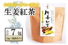 紅茶 生姜紅茶 ティーバッグ 7包 ジンジャーティー_FU035_010