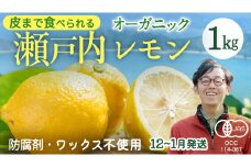 瀬戸内 オーガニック レモン 1kg (8〜12個程度) 先行予約 12〜1月発送 有機JAS ワックス不使用 防腐剤不使用 国産 広島 広島レモン 瀬戸内レモン 有機レモン ノーワックス 柑橘 健康 生搾り レモンサワー 産地直送 中原観光農園 大崎上島