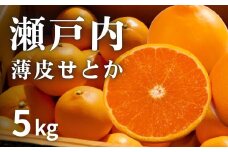 [予約] 2月発送 濃厚! 果汁たっぷり薄皮ハウスせとか 約5kg(20個程度)　広島県 大崎上島町 瀬戸内 柑橘 果物 フルーツ 贈答 ギフト