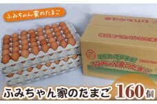 No.062 ふみちゃん家のたまご160個入 ／ 卵 タマゴ 玉子 新鮮 広島県