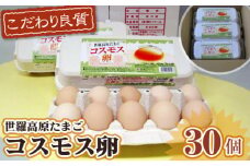No.085 コスモス卵ピンク　10個入り×3パック ／ たまご タマゴ 新鮮 広島県