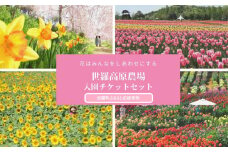 No.218 花畑入園チケット4枚【世羅高原農場】 ／ 観光農園 入場券 広島県